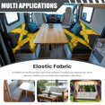 thumbnail image 3 of FOR U DESIGNS Jamaica Flag Print 2 Pcs RV Dinette Cushion Covers Comfortable Replacement Camper Cushion Slipcover Sofa Furniture Protector 1 Backrest Covers and 1 Bench Covers, 3 of 7