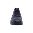 thumbnail image 2 of Tenis escolar Audaz para niño de corte piel negro Mulán con ajuste agujetas, 2 of 5
