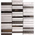 thumbnail image 2 of Apollo Tile 5 pack 11.8-in x 11.8-in White Marble and Glass Mosaic Tile (4.83 Sq ft/case), 2 of 2