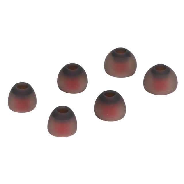Puntas para auriculares, 6 piezas de silicona para los oídos, puntas de repuesto para auriculares de color gris, puntas de silicona para los oídos, rendimiento de primera categoría