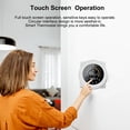 thumbnail image 3 of WiFi Smart Digital Thermostat and Temperature Controller for Gas and Water Boiler Systems, Programmable Backlit Touchscreen Interface, 3.42 x 3.42 x 1.69 inches / 8.7 x 8.7 x 4.3 cm, 3 of 4