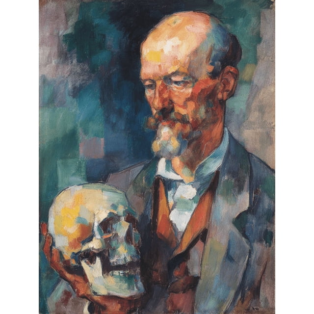 Qisvanset Simple Human Portrait Canvas Print 12x16 Inch Hotel Lobby Art