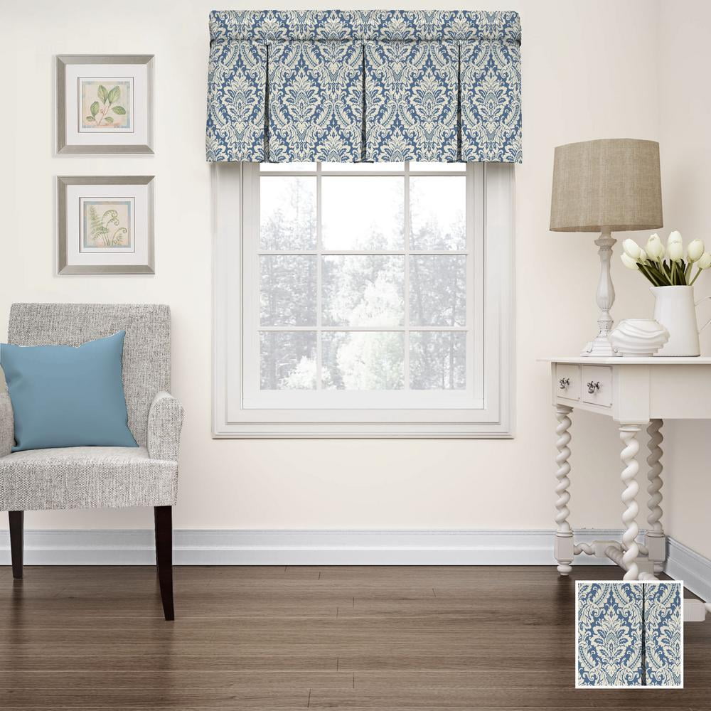 Waverly Donnington 18 Inches Cornflower 100 Cotton Rod Pocket Valance