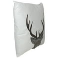 thumbnail image 3 of 17.5 White and Brown Faux Fur Reindeer Throw Pillow Cover, 3 of 5