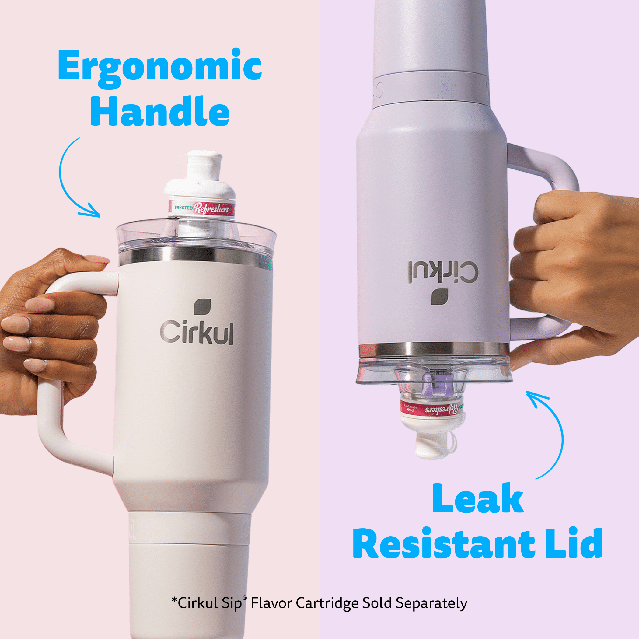 Gobelet All-Day StrawSipMC de Cirkul, 40 oz, carbone (noir)