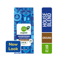 thumbnail image 3 of Simple Truth Organic House Blend Ground Coffee Sweet and Citrusy Medium Dark Roast 100% Arabica 11 oz, 2 Pack + Bonus, 3 of 4