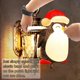 thumbnail image 2 of RV Paquete de 2 cubiertas de luces navideñas para porche, suministros de decoración navideña para exteriores, lindas cubiertas de luces de pingüino con banda elástica para luces de garaje al aire libr, 2 of 5