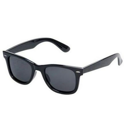 Classic Style Children Ages 2-12+ BLACK Kids Toddler Boys Girls Sunglasses RETRO Small Child