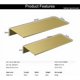 thumbnail image 1 of Estante de pared de cartón, juego de 2 estantes de pared flotantes, estantes flotantes de pared, estantes de pared decorativos de aluminio dorado STOL, 1 of 1