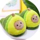 thumbnail image 5 of Bonitas pantuflas de peluche de aguacate, cálidas y peludas, para el invierno, ideales para mujeres y niñas., 5 of 8