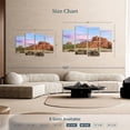thumbnail image 4 of Elephant Stock Sedona Rock Formations Wall Art - Horizontal Multi Panel Canvas - Living Room Wall Decor - Nature Multi Panel - Blue And Gray Decor By Kenneth Keifer - 68" x 42", 4 of 8