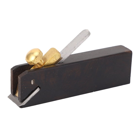 Yajisi Compact Ebony Hand Plane – 1.57″ Mini Wood Trimmer with Secure Blade Lock, High‑Speed Steel Edge, Smooth Finish