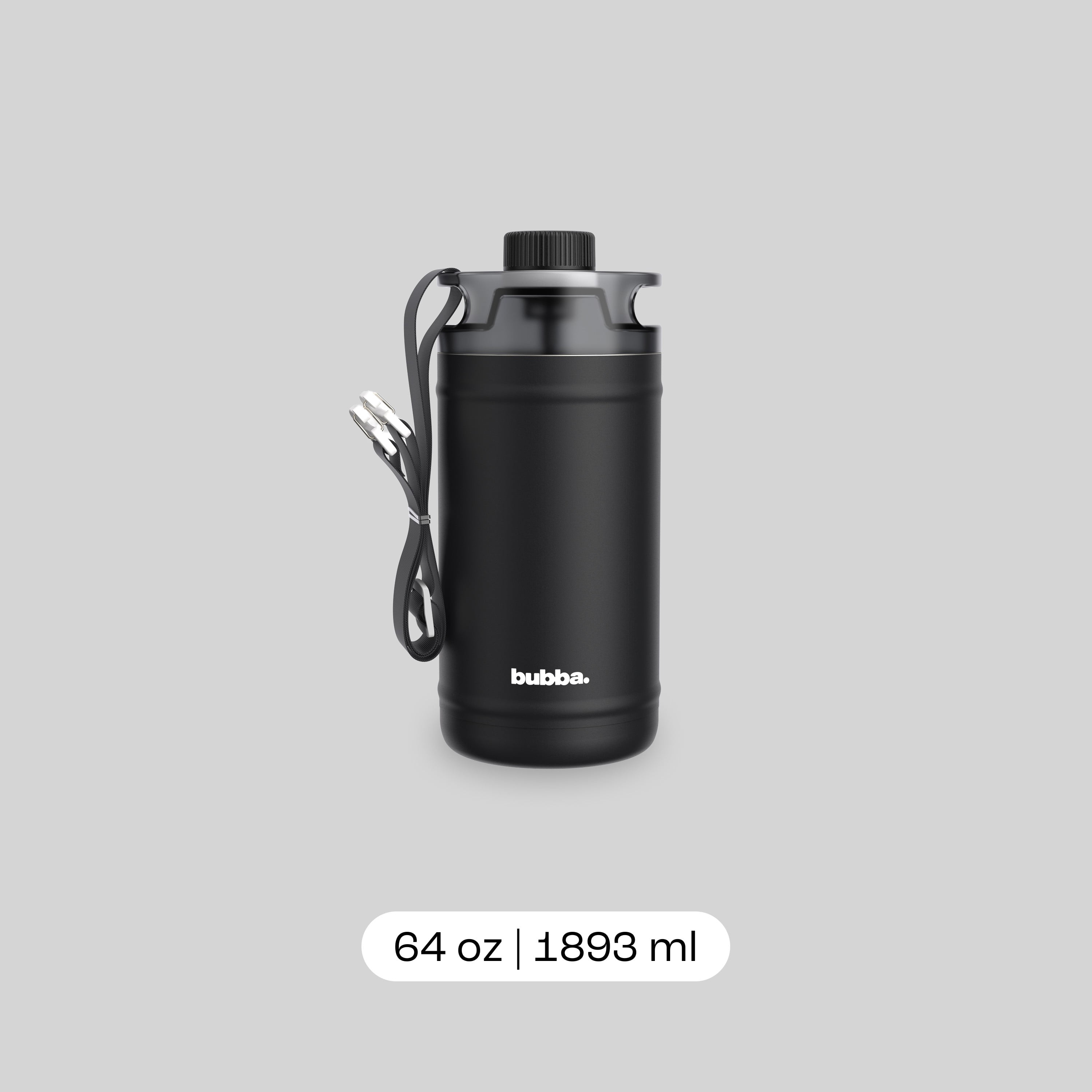 bubba Insulated Stainless Steel Water Jug, 64 oz (1.89 L) Half Gallon Water Bottle – Reusable, BPA-Free & Lead-Free