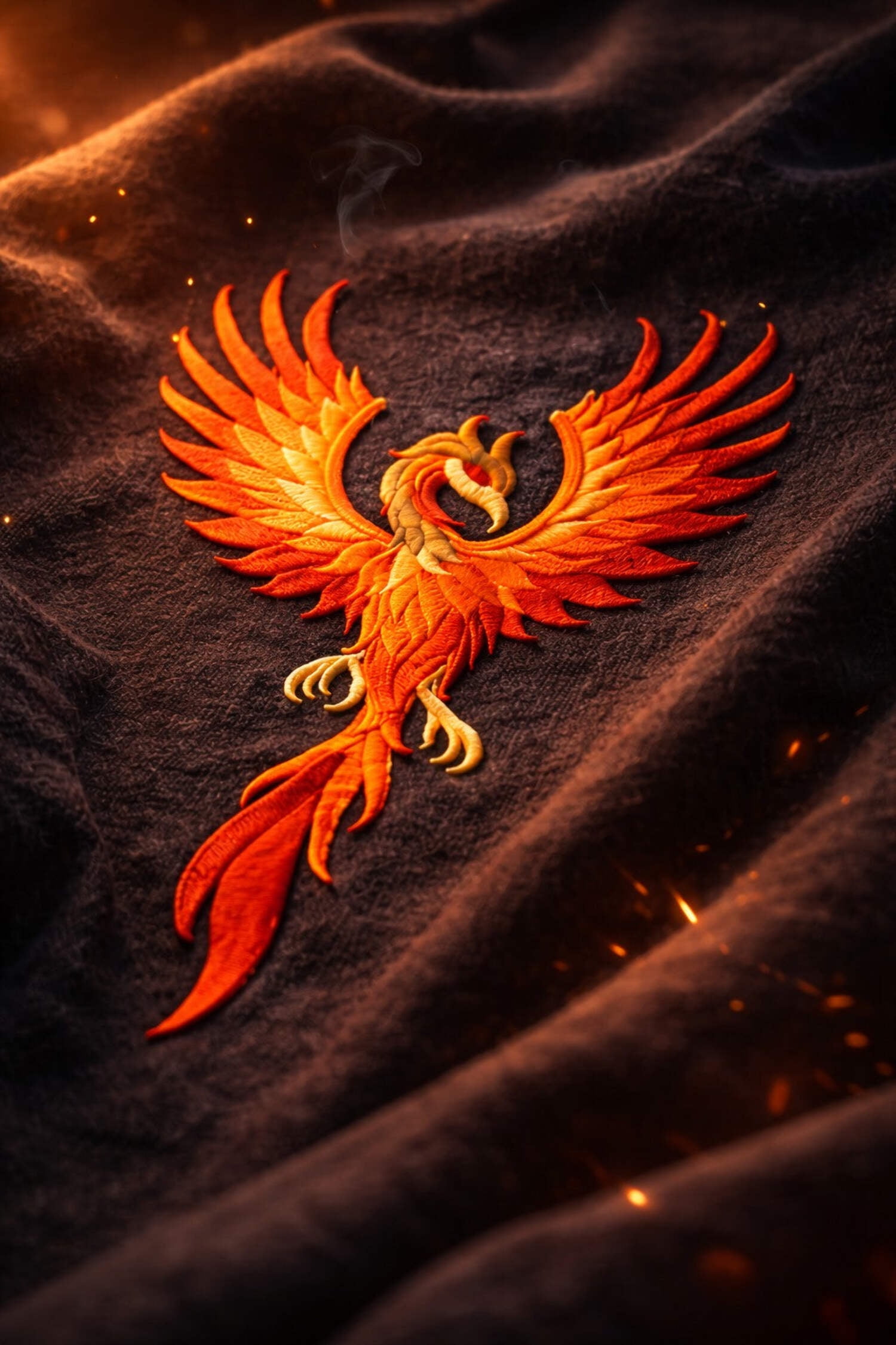 Custom Legendary Phoenix dragon Embroidery Iron On/Sew Patch [5.94" X 9.99"]