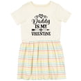 thumbnail image 3 of Inktastic Daddy is My Valentine Holiday Girls Toddler Dress, 3 of 5