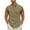 Army Green, variant on Axiiglly Linen Shirts for Men Short Sleeve Button Down Shirts Solid Color Beach Shirts Stand Collar Summer Casual Shirts