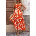 thumbnail image 4 of Vestido PRETTYGARDEN Maxi Floral Sin Mangas con Fruncido XL, 4 of 9