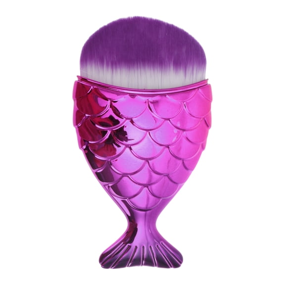 Unique Bargains 1 Pc Durable Convenient Cosmetic Brush for Travel Purplish Red