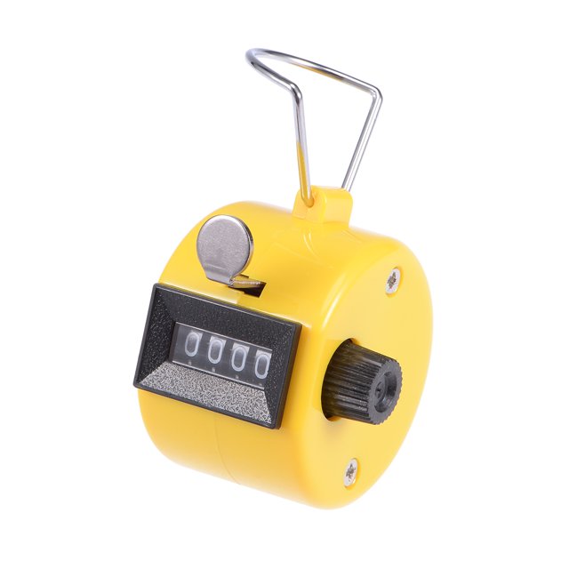 Unique Bargains Hand Tally Counter 4 Digit Tally Counter Mechanical Palm Click Counter Clicker