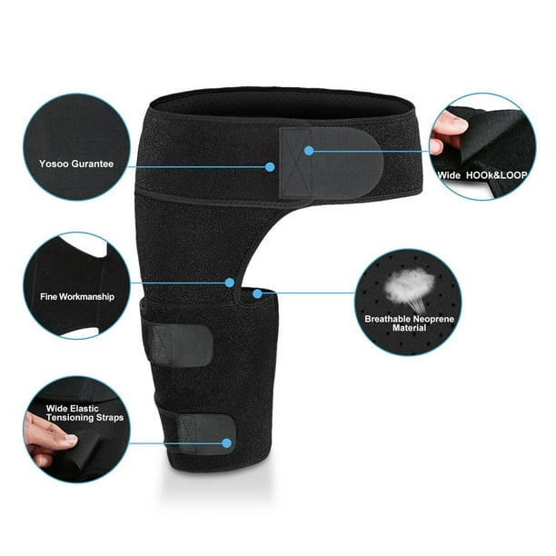 EBTOOLS Groin Support Compression Brace, Groin Support Compression Brace Hamstring Hip Injury