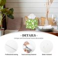 thumbnail image 3 of Kdxio Green White Flowers Print Tissue Box Cover,Square Decorative PU Leather Facial Paper Case Organizer Holder Dispenser for Bathroom,Night Stands,Desk,Car 5.2''X5.2''X5.2'', 3 of 8