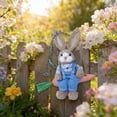 thumbnail image 5 of Cadancy Easter Decoration Handmade Straw Bunny Swing Ornament Woven Rabbit Hanging Figurine Rustic Farmhouse Spring Decor Garden Tree Pendant Gift for Holiday Party Home Decorations, 5 of 7