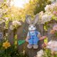 thumbnail image 5 of CaiYueKe Wooden Rabbit Ornament Handmade Forest Style Hanging Decor Home Wall Art Rustic Farmhouse Easter Spring Decoration Gift for Garden Patio Shelf Tabletop Display, 5 of 8