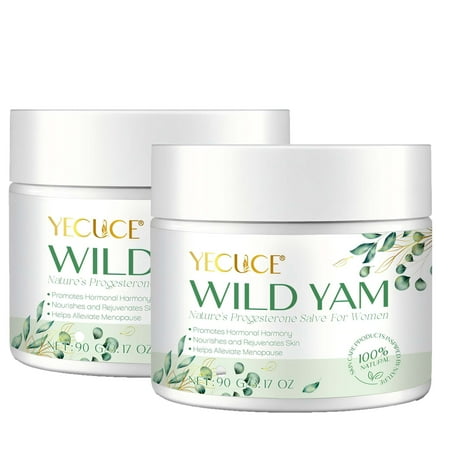 Yecuce 2-Pack Wild Yam Cream,All Natural Moisturization, Rich in Vitamins, Nourish the Skin ,Skincare Products for Woman