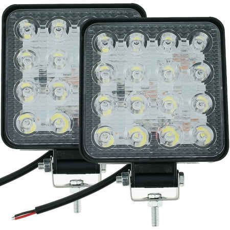 

Kuphy Auto Driving Lights 1200lm 6500K Ultra Bright Adjustable LED Pod Lights IP67 Waterproof Car Spot Lights for Off-Road Vehicles ATVs Boats Mining