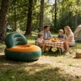 thumbnail image 4 of Lunxisen 1 Pcs Inflatable Sofa Portable Outdoor Recliner Camping Furniture Foldable Lazy Chair for Adults Indoor Lounge Comfort, 4 of 8