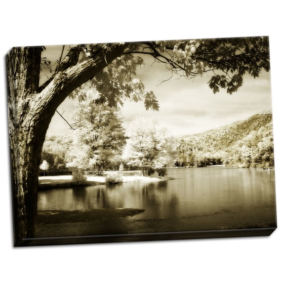 Gango Home Decor Mountain Lake II by Alan Hausenflock (Ready to Hang); One 24x18in Hand-Stretched Canvas
