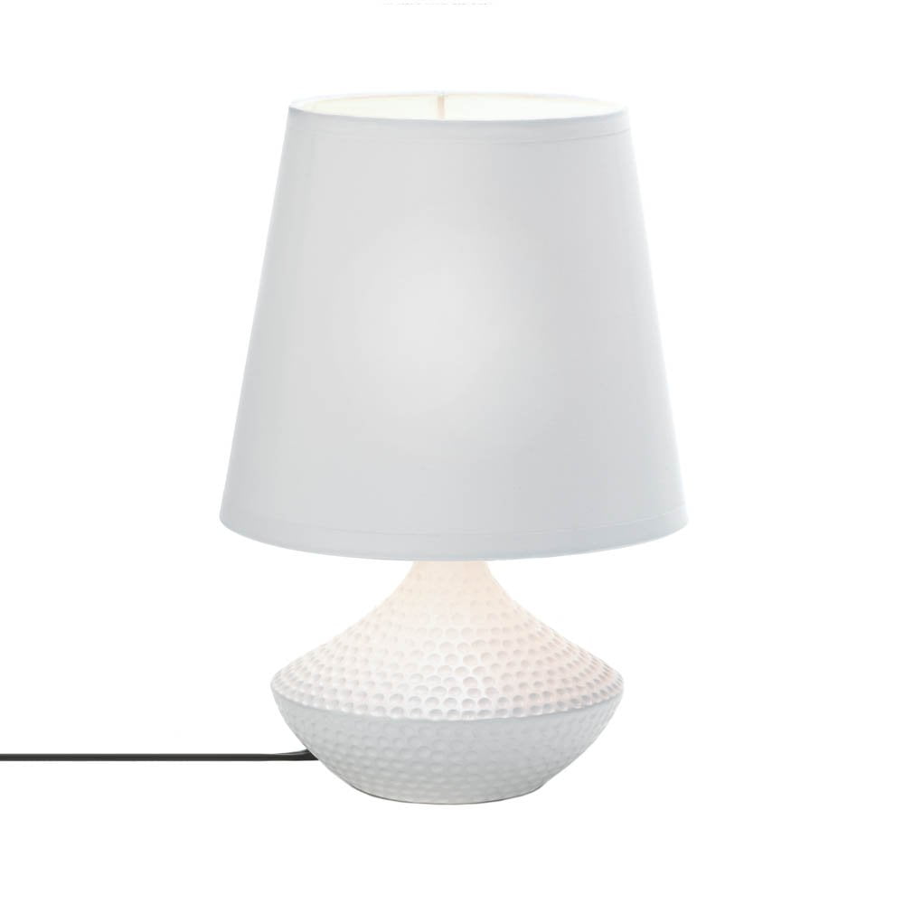 small white lamp base