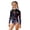 &&-C299, variant on Girls 4Th of July Long Sleeve Rash Guard 1-Piece Swimsuit Bathing Suits, Sizes 3-14