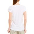 thumbnail image 2 of James Perse NEW White Womens Size Large L Deep V-Neck Tee T-Shirt, 2 of 2