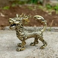 thumbnail image 3 of Lifelike Brass Mythical Beast Copper dragon  Statue Sculpture Collectible Table Decoration Figurine for Home Decor Gifts, Feng Shui Wealth, 3 of 10