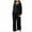 Black, variant on Ashirexll Womens 2 Piece Outfits, Womens Winter Sets, Fashion Solid Knitted Round Neck Long Sleeve Top and Casual Pants Comfortable Set