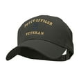 thumbnail image 2 of Petty Officer Veteran Embroidered Solid Cotton Twill Low Profile Strap Cap - Charcoal OSFM, 2 of 5