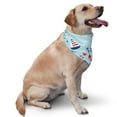 thumbnail image 2 of Bingfone Sailboats Anchors-Washable Dog Scarf Triangle Adjustable Puppy Bandana Bib Handkerchief For Medium Large Dog Cat, 2 of 9