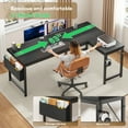 thumbnail image 4 of EnHomee L-Shaped Desk with Storage Reversible Gaming Desk with LED Lights Computer Desk with Storage Organizer,Black, 4 of 7