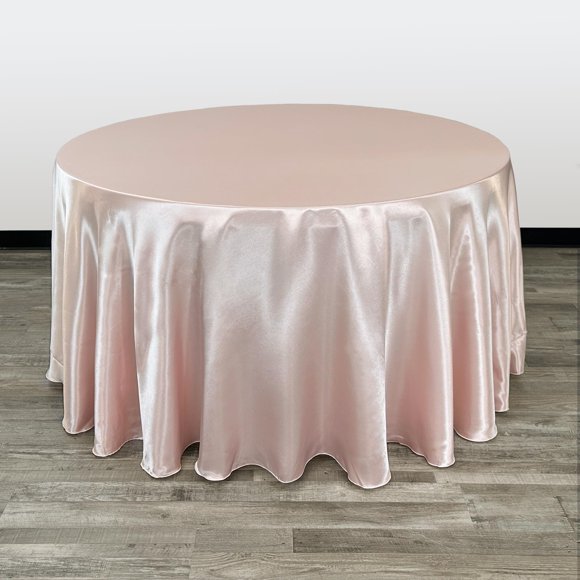 Fundas Para Sillas: Mantel Redondo De Satén De 120 Pulgadas, Manteles Redondos Para Mesas De Banquete Redondas De 5 Pies