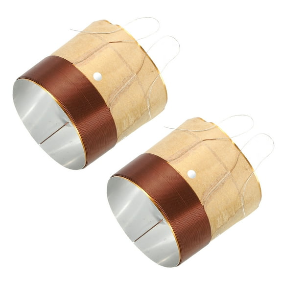 Uxcell Woofer Voice Coil 1.95 Inch 2 Layers Round Copper Wire Speaker Voice Coil for Speaker Repair 2 Pack