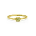 thumbnail image 2 of Devika Fine Jewelry 18K Gold Vermeil sundance Peridot square Gemstone Ring | 925 Sterling Silver Handmade Band | August Birthstone Ring for Women, 2 of 2