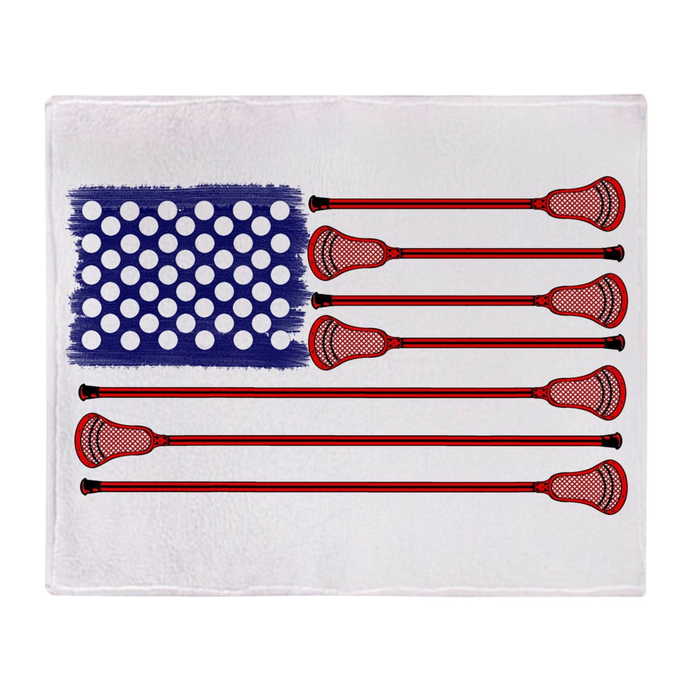 CafePress Lacrosse Americasgame Throw Blanket Soft Fleece Throw