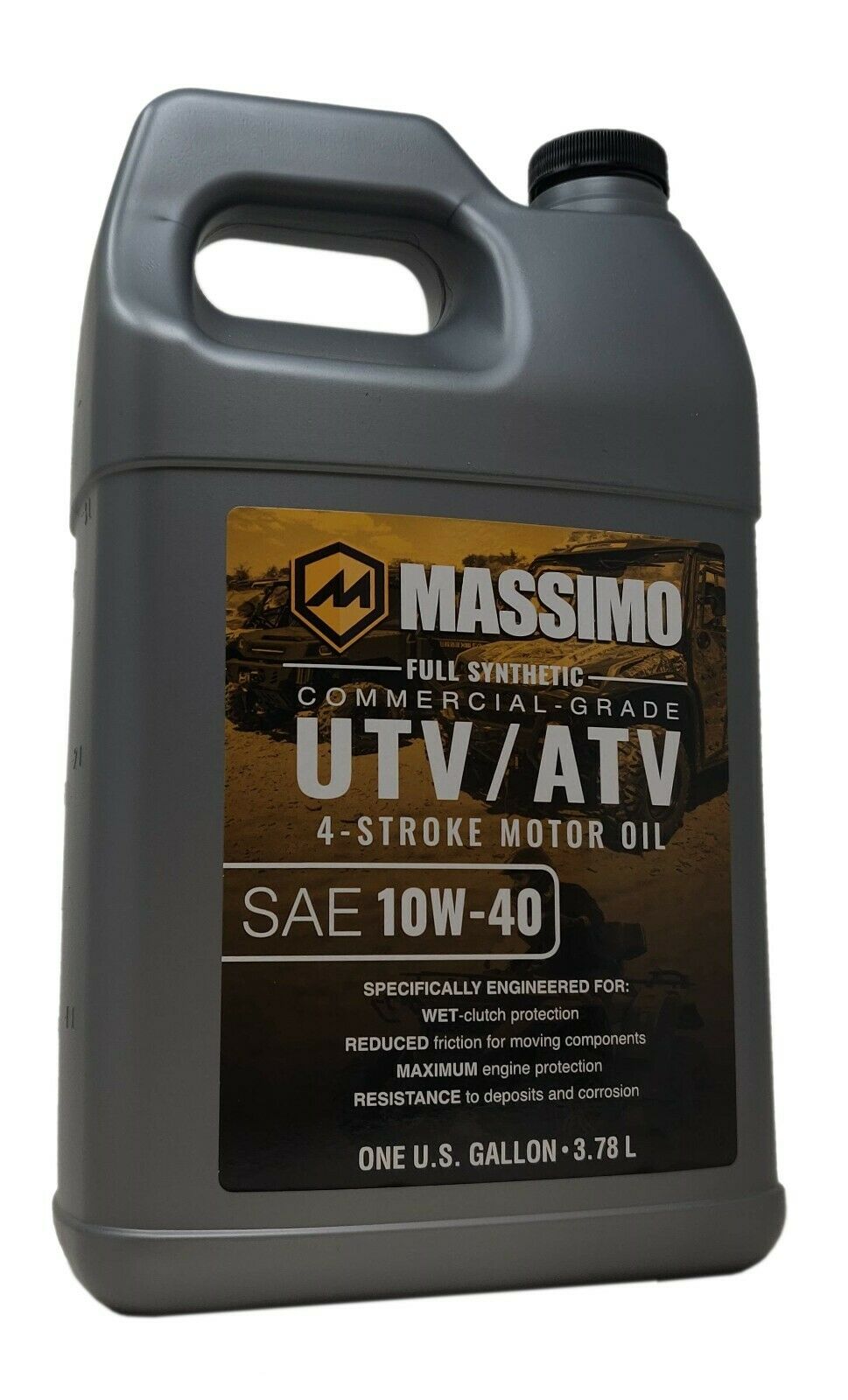 Premium Massimo Full Synthetic Oil 10W40 4qt / 1Gal UTV ATV Motorcycle