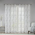 thumbnail image 2 of Home Essence Vina Leaf Embroidered Window Curtain Sheer, 2 of 6