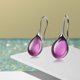 thumbnail image 5 of Pendientes colgantes con de piedras preciosas naturales para mujer en Púrpura Sunnimix Pendiente del perno prisionero de las muchachas, 5 of 8