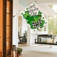 thumbnail image 3 of Happy St Patricks Day House Flag 28x40 Inch Double Sided Outside, Lucky Shamrocks Clovers Holiday Yard Outdoor Flag, 3 of 7
