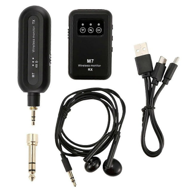 Système de Moniteur Sans Fil Intra-Auriculaire 2.4Ghz Système Sans Fil avec Émetteur Récepteur Automatique pour Studio en Direct