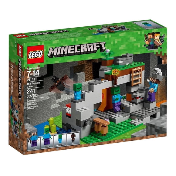 Set LEGO Minecraft la Cueva de Los Zombies 21141