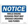 thumbnail image 1 of SignMission OS-NS-A-1824-L-19055 18 x 24 in. OSHA Notice Sign - While Engine Running Prop May Engage Creating, 1 of 1